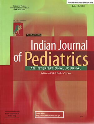 Indian Journal of Pediatrics Life Membership for 15 years